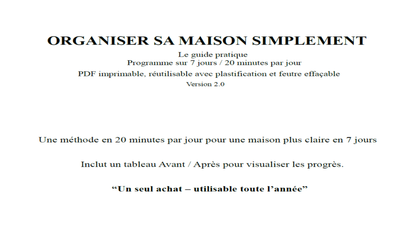 ORGANISER SA MAISON SIMPLEMENT-GUIDE PRATIQUE EN PDF