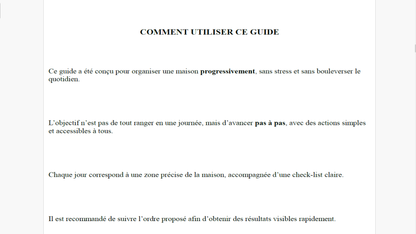 ORGANISER SA MAISON SIMPLEMENT-GUIDE PRATIQUE EN PDF